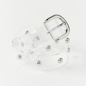 UO Single Stud Clear Belt